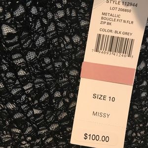 Brand new Missy Blk/Grey Dress